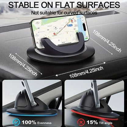 Car Mount Dashboard 360 Rotating Silicon Anti-Slip Desktop Phone Stand Holder