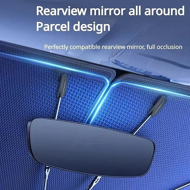 Car Windshield Sun Shade Umbrella Foldable Front Window Sunshade