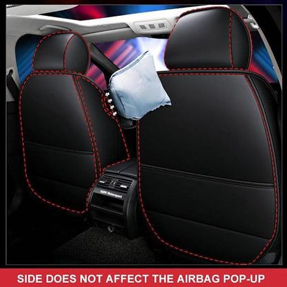 Universal 5D PU Leather Front Car Seat Cushion Mat Waterproof Breathable Protector