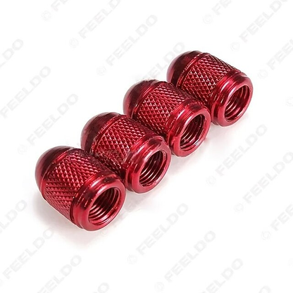 4PCS Universal  Aluminum Tire Valves Caps Dust Cap Stem Stem Caps For Car Truck Bike Decorations