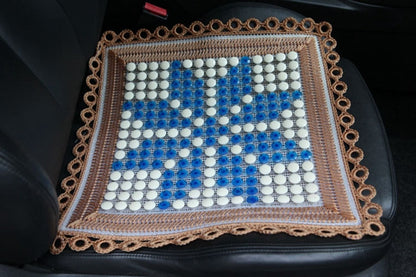 Car Summer Heart Snow Made Cold Squre Seat Cushion