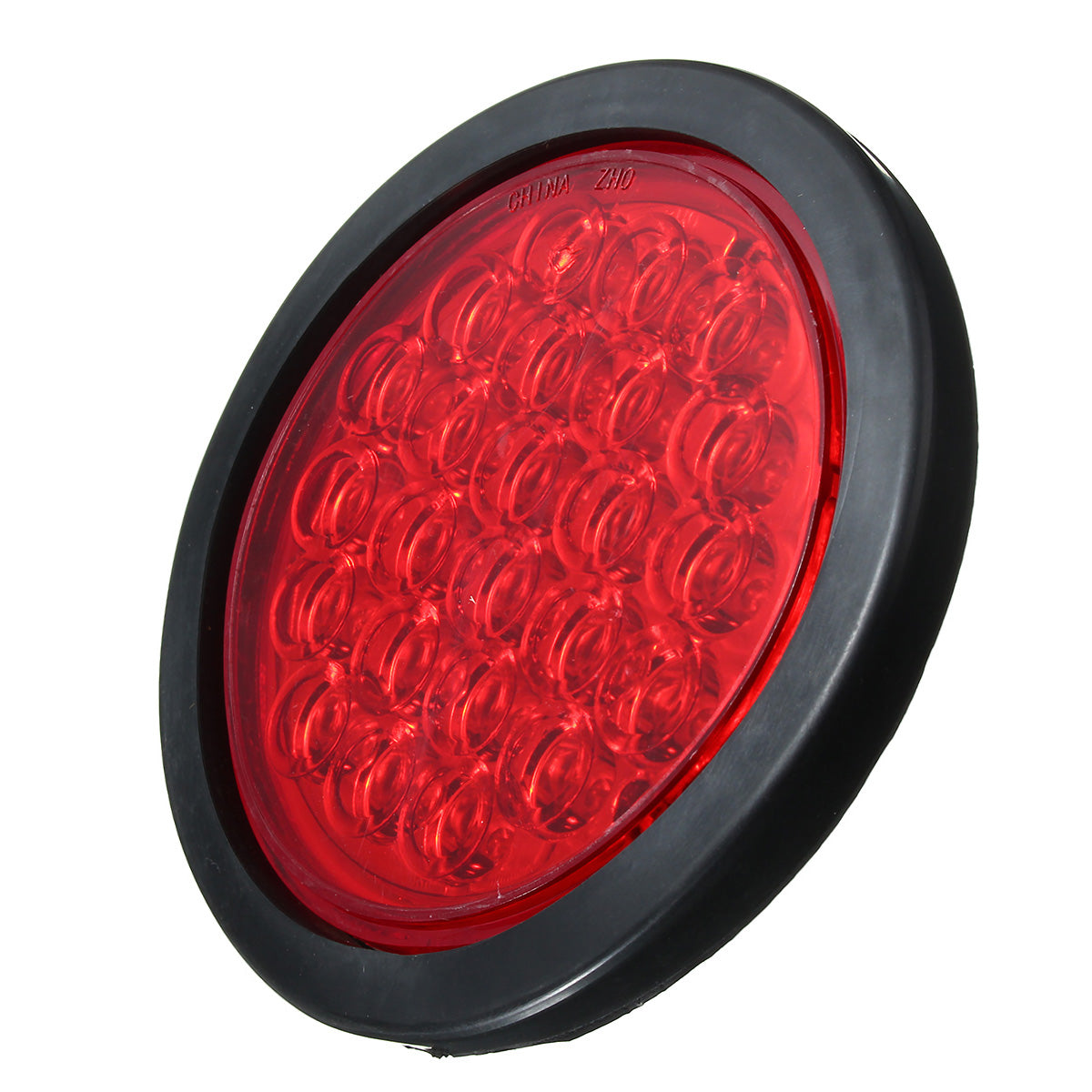 24 LED Red White Yellow Round Rear Tail Stop Light Brake Lamp Reflector for Truck Trailer Bus Boat