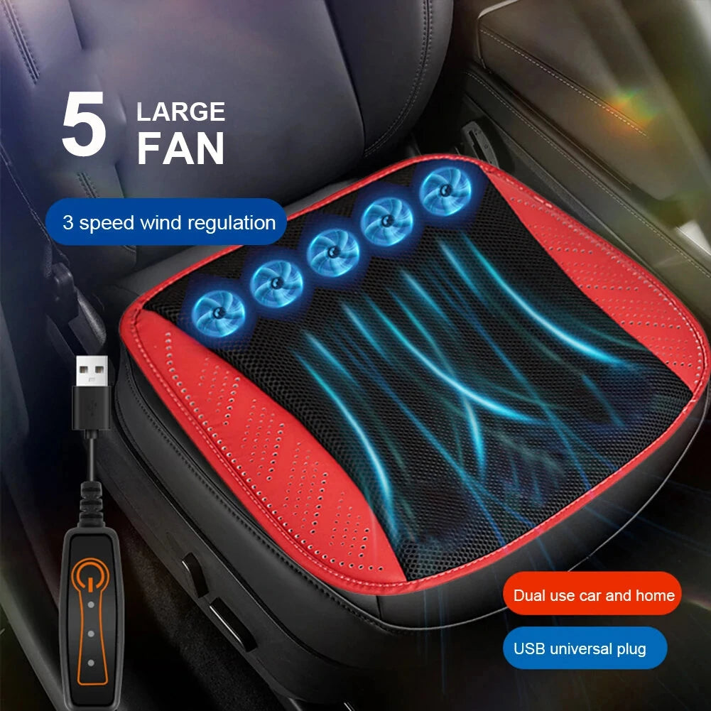 Car Ice Silk Summer Ventilation Cooling Pad Seat Cushion