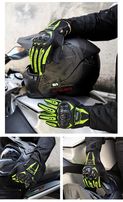 Motorcycle Skiing Winter Riding Warm Shockproof Slip-Resistant Gloves