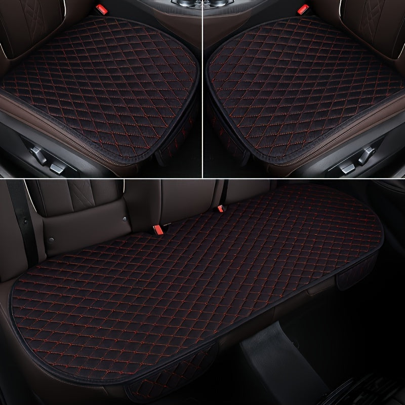 Car All-Season Non-Slip Linen Seat Covers - 3/5/11pcs