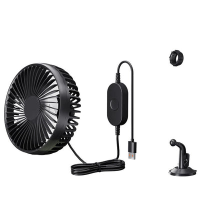 Car Cooling Fan 3Speed Air Circulator 12V/24V 360° Rotation