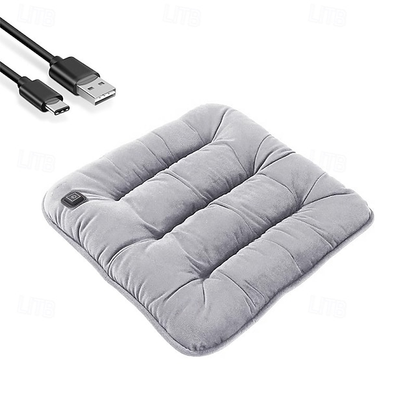Car USB 5V Adjustable Electric Heating Pad Cushion Winter Warmer Blanket