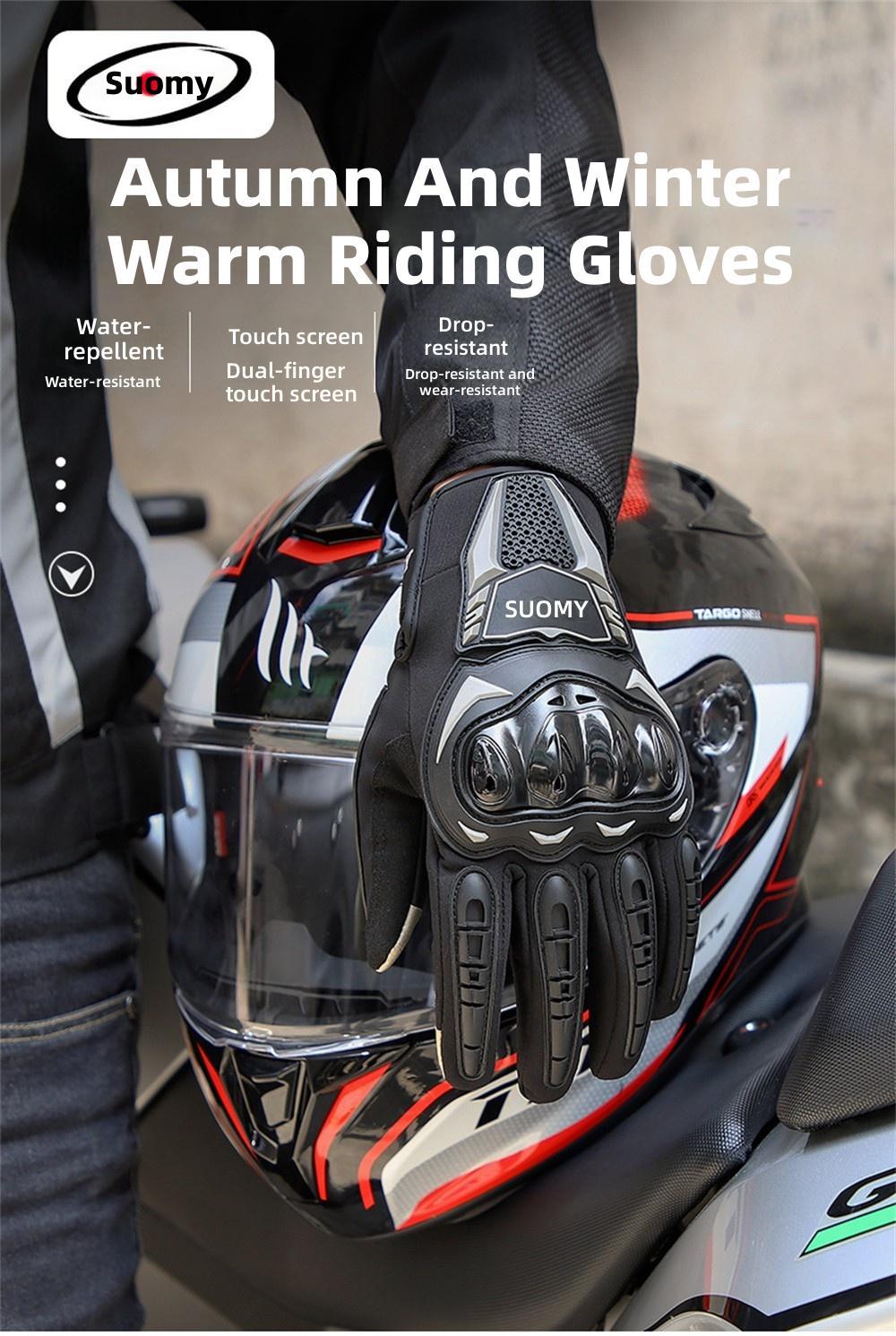 Motorcycle Skiing Winter Riding Warm Shockproof Slip-Resistant Gloves