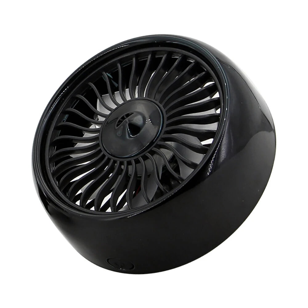 Car Fan USB Air Outlet  3 Speed Adjustment 360° Rotation