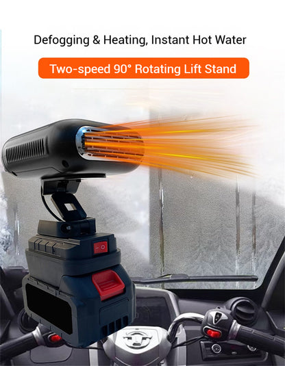 Car Rechargeable Portable  Adjustable Efficient Heat Fan Winter Essential