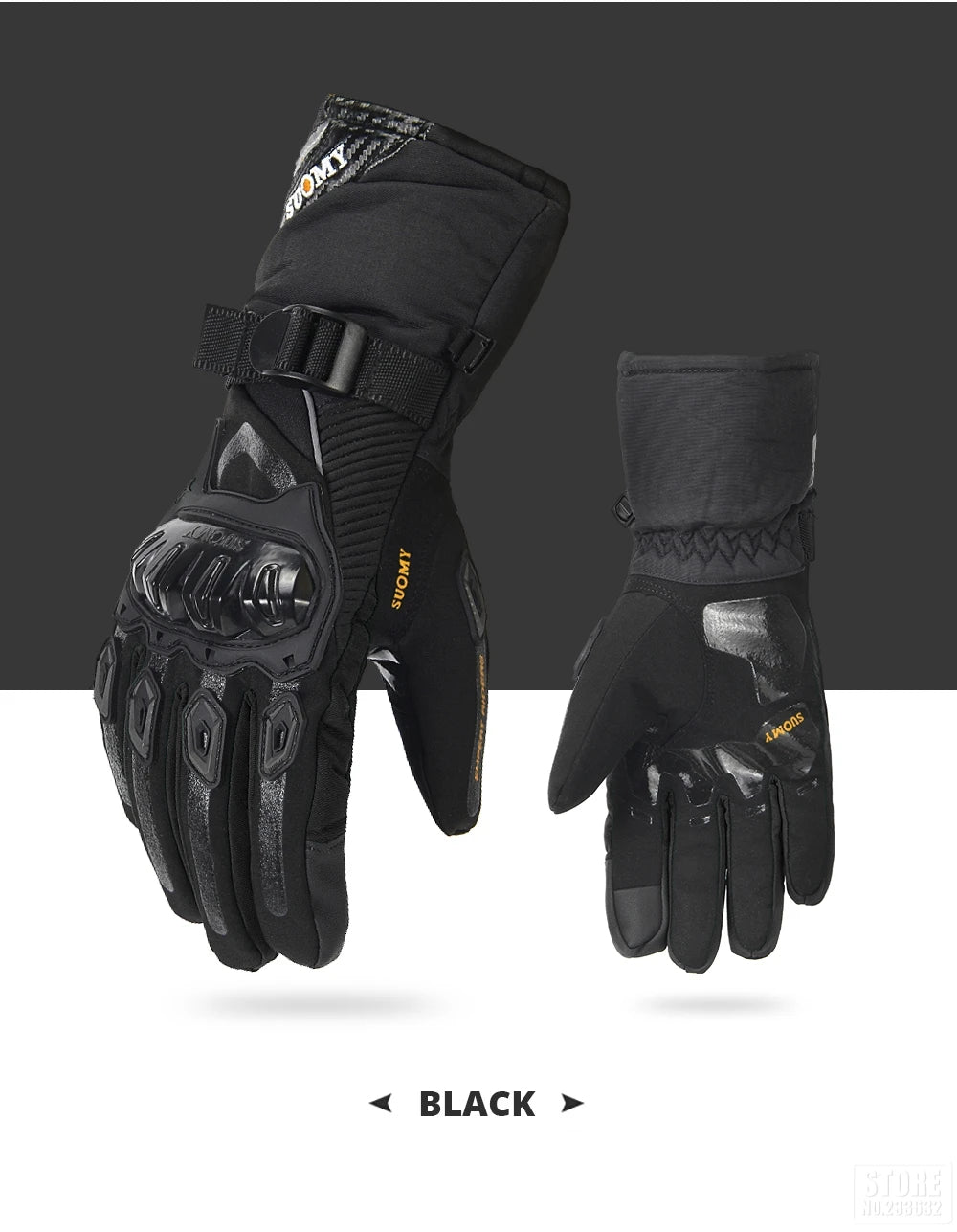 Motorcycle Waterproof Winter Warm Touch Screen Anti Slip Protective Gloves
