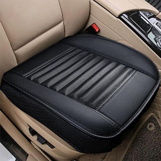 Car Seat Cushion Universal 5D Charcoal Leather Breathable Seat Protector
