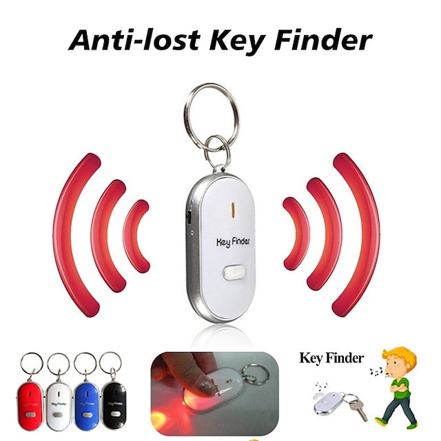 Key Finder Flashing Beeping Sound Control Alarm Anti-Lost Locator Finder