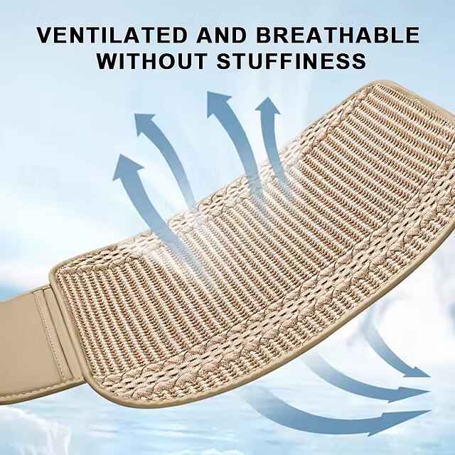Universal Car Seat Cushion Covers 3-Piece Set Breathable Cooling Woven Seat Protectors