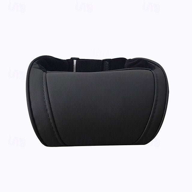 Genuine Leather Hanging Car Seat Pillow Neck Support Headres