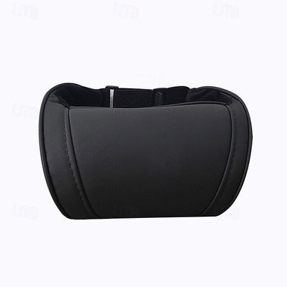 Genuine Leather Hanging Car Seat Pillow Neck Support Headres