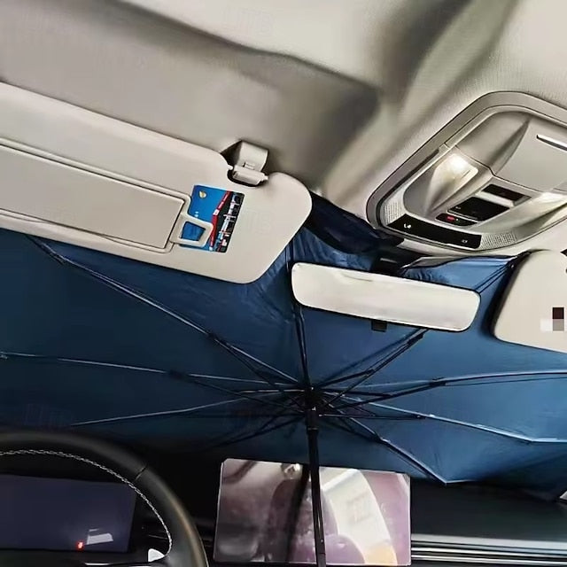 Car Windshield Sun Shade Umbrella Foldable Front Window Sunshade