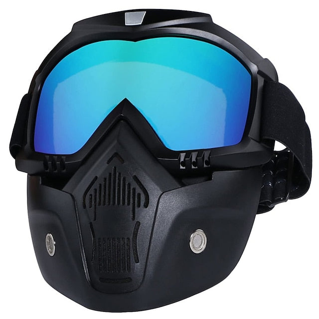 Motorcycle Camping CS Stay Protected Goggle Mask Tactical Full Face Shield