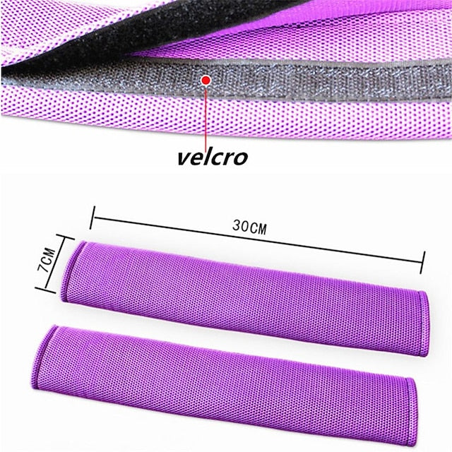 2Pcs Breathable Car Safety Belt Shoulder Pads Protective Strap Pad