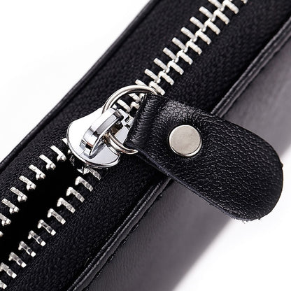 Car Cow Split Leather Key Holder House Key Case Chain Bag Organizer
