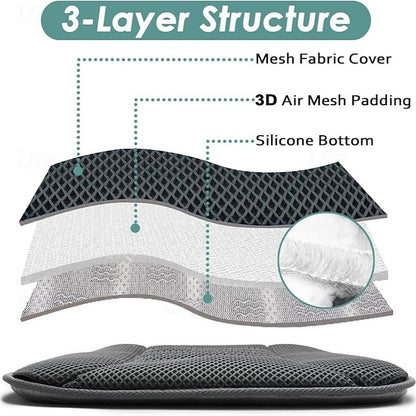 Universal Car Breathable 3D Air Mesh Seat Pad Non-Slip Seat Cushion