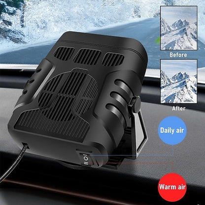 2 IN 1 Car Heater 12V/24V Electric Cooling Heating Defroster Fan