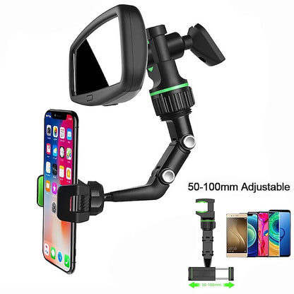 Car Rearview Phone Holder Universal 360 Degrees Rotating Mount Holder
