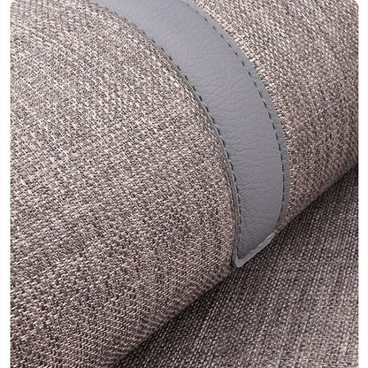 Universal 7pcs Car Seat Covers Full Set Breathable Linen Front Rear Seat Cushions
