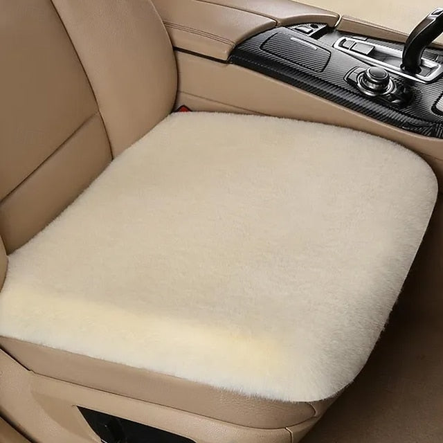 Car Multicolor Plush Rabbit Fur Winter Warm Thick Wool Seat Cushion