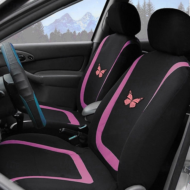 2 Pcs/Set Universal Car Seat Front Set Breathable Seat Protectors