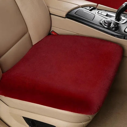 Car Multicolor Plush Rabbit Fur Winter Warm Thick Wool Seat Cushion