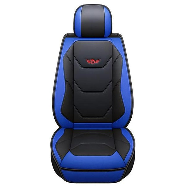 Universal 5D PU Leather Front Car Seat Cushion Mat Waterproof Breathable Protector
