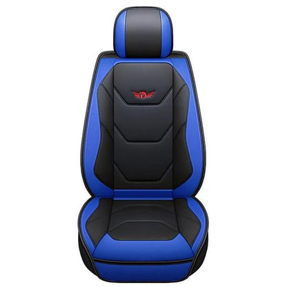Universal 5D PU Leather Front Car Seat Cushion Mat Waterproof Breathable Protector