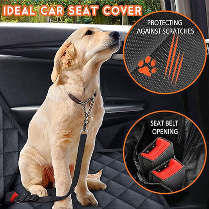 Car Seat Back Cushion for Dogs Pet Waterproof Bench Non-Slip Rear Seat