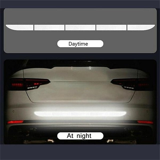 5pcs/set Car Reflective Stickers Waterproof Warning Decals Stickers