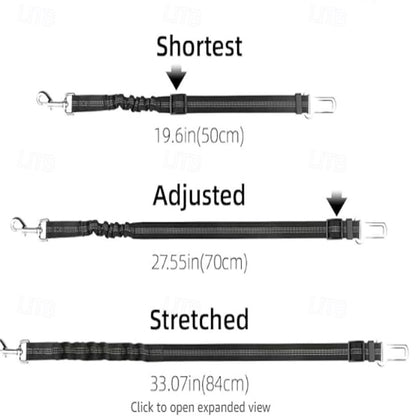 Dog Adjustable Elastic Durable Dog Car Seat Belt