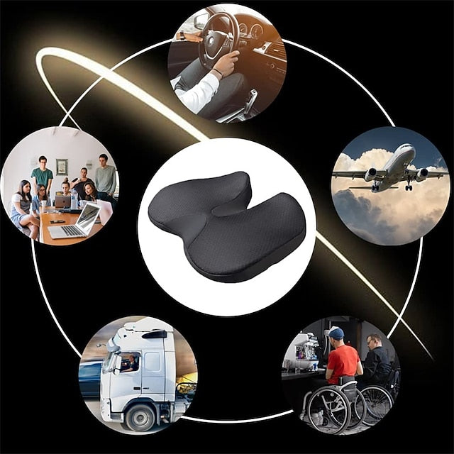 Car Larger Size Memory Foam  Increased Comfort Truck Office Chair Seat Cushion