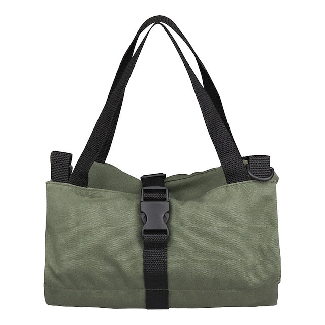 Multi-Purpose Roll Up Tool Bag Hanging Canvas Wrench Tool Bag Storage Bag with 5 Zipper