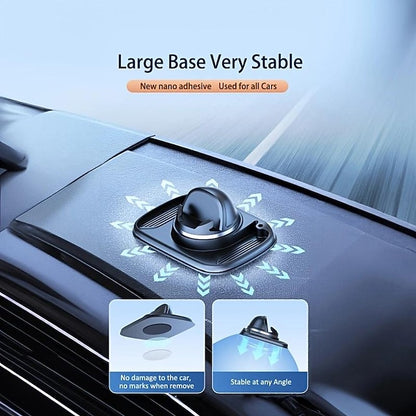 Multifunctional Car Phone Holder 360-degree Rotating Dashboard Anti-slip Mat