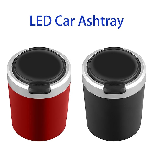 Portable Auto LED Ashtray Styling Smokeless Ash Tray Organizer For AUDI