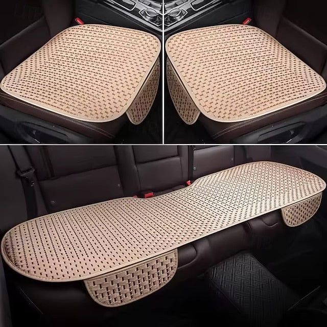 3PCS Summer Car Seat Cushion Cooling Breathable Woven Pad