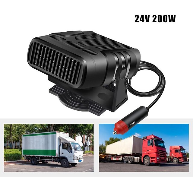 2 IN 1 Car Heater 12V/24V Electric Cooling Heating Defroster Fan