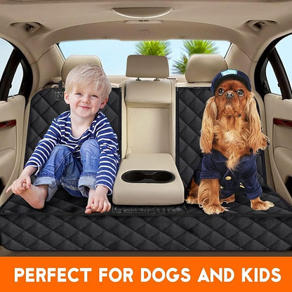Car Seat Back Cushion for Dogs Pet Waterproof Bench Non-Slip Rear Seat