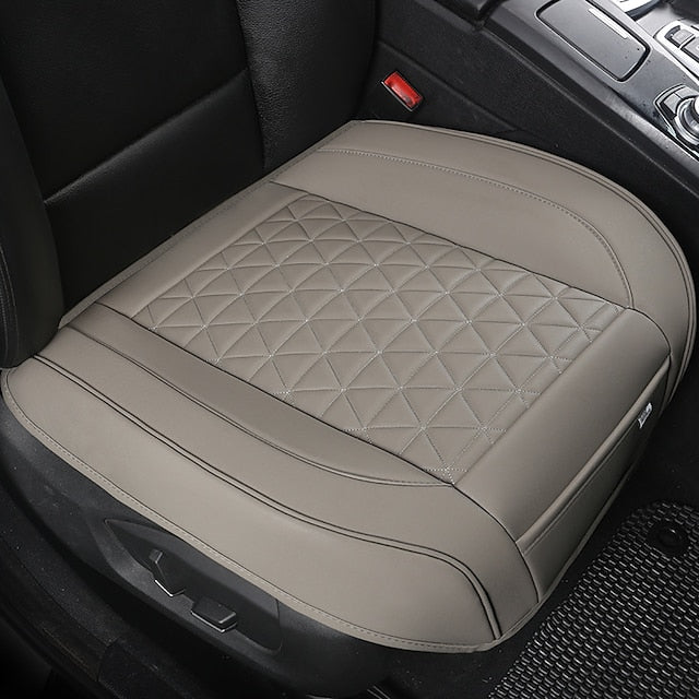 Car Luxury PU Leather Universal Seat Protector Front Seat Bottom Cushion