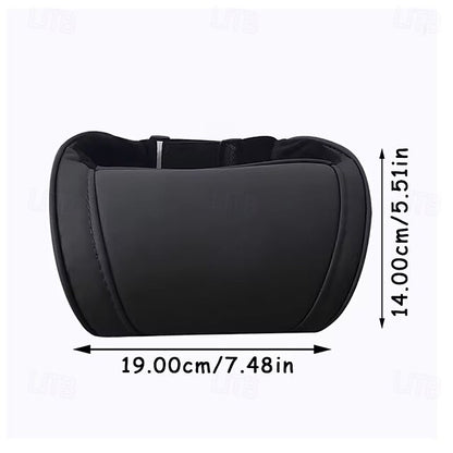Genuine Leather Hanging Car Seat Pillow Neck Support Headres