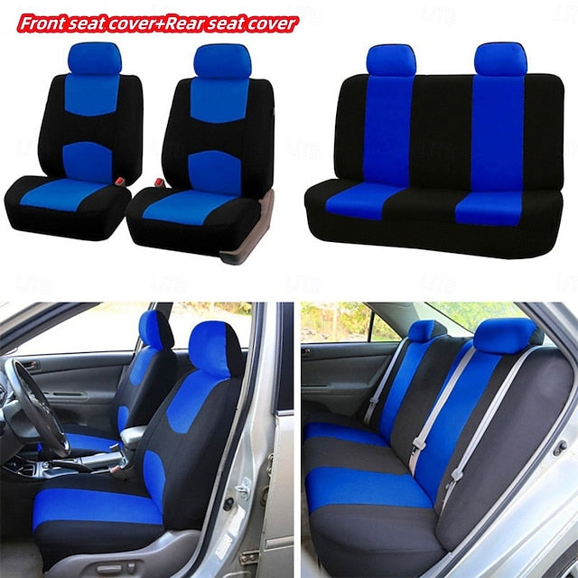 9 Pcs/set Universal Car Seat Covers Full Set Breathable Seat Protectors
