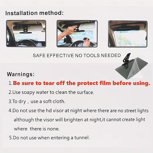 Universal Car Anti-Glare UV Protection Universal Sun Visor Sunshade
