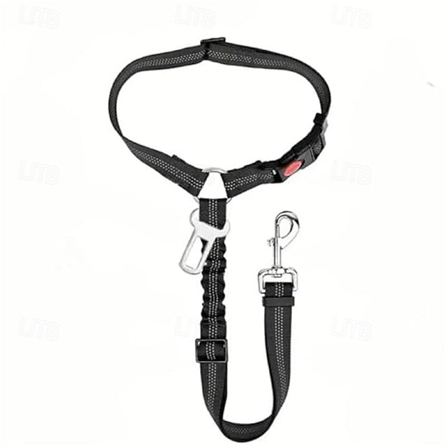 Dog Adjustable Elastic Durable Dog Car Seat Belt