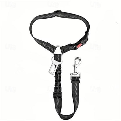 Dog Adjustable Elastic Durable Dog Car Seat Belt