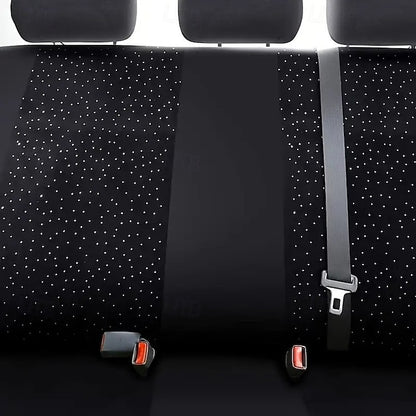 7 Pcs Car Bling Full Set Sparkling Rhinestone Diamond Starry Sky Seat Csuhion